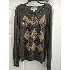 Wilke-Rodriguez V-neck Vintage Y2K Sweater Xxl